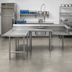 Thumbnail image #2 for Advance Tabco U-Shaped Soiled Dish Table with Pre-Rinse Sink and Landing, Left-Attach, 108 x 84 Inches