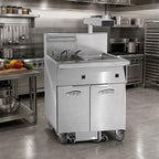 Thumbnail image #2 for Imperial (Middleby) IFSCB150EC Electric Floor Fryer, 50 lb Capacity, Computer Controls, Built-In Filter, Dump Station
