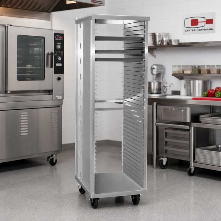 Product image #2 for Carter-Hoffmann 39-Tray Extruded Aluminum End-Loading Pan Rack for 18" x 26" Trays