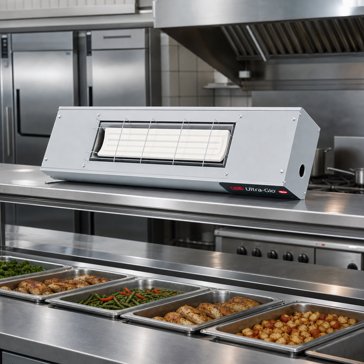 Product image #2 for Hatco Ultra-Glo 48-Inch Double Ceramic Unlighted Infrared Foodwarmer with Aluminum Housing