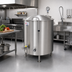Thumbnail image #2 for Legion LTI-125 125-Gallon Insulated 2/3 Jacketed Stationary Direct Steam Kettle