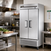 Thumbnail image #2 for True T-35-HC Two-Section Reach-In Refrigerator with Solid Swing Doors, Stainless Steel Front, Bottom-Mounted Self-Contained R290