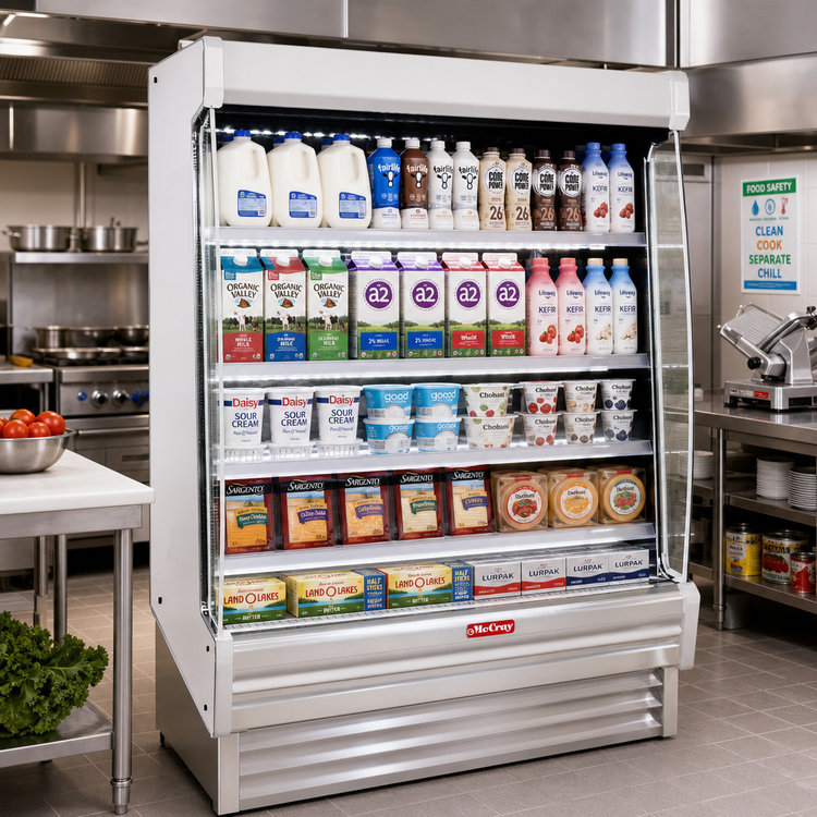 Product image #2 for Howard-McCray 35E Series Dairy Open Merchandiser, 39 Inches Wide x 60 Inches High, Remote Refrigeration, LED-Lit Shelves