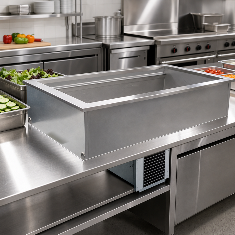 Product image #2 for Delfield Drop-In Mechanically Cooled Cold Well for 1 Full-Size Pan, 18 x 26 Inch