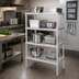 Thumbnail image #2 for Channel Manufacturing 4-Inch E-Channel Adjustable Aluminum Shelf, 48 x 20 Inches