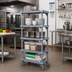 Thumbnail image #2 for Quantum Millenia 5-Shelf Mobile Polymer Shelving Starter Unit, 54 x 18 x 62 Inches, Gray