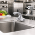 Thumbnail image #2 for ChekPoint Touchless Electronic Deck-Mount Faucet, 4-Inch Centers, Chrome Finish