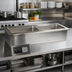 Thumbnail image #2 for Advance Tabco Slim Series 2-Pan Drop-In Electric Hot Food Well with Drains, 120V, Wet Operation
