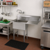 Thumbnail image #2 for BK Resources One-Compartment Commercial Sink with Right Drainboard and 9-Inch Backsplash, 38-1/2 Inch Wide