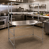 Thumbnail image #3 for Metro Super Erecta HOT 48-Inch x 24-Inch Stainless Steel Heated Workstation with Open Base and Wire Overshelf