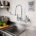 Thumbnail image #2 for T&S Brass B-0352 Wall-Mount Medical Mixing Faucet with Rosespray Gooseneck