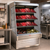 Thumbnail image #2 for Howard-McCray Ovation Series 75-Inch Remote Meat Open Merchandiser with 3 LED Lighted Shelves, Stainless Steel