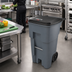 Thumbnail image #2 for BRUTE 65-Gallon Gray 2-Wheeled Rollout Trash Container with Hinged Lid