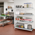 Thumbnail image #2 for Fermostock 4-Tier Polymer Shelving Unit Expansion Kit, 71 Inch H x 47 Inch W x 22 Inch D, 1 Upright