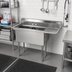 Thumbnail image #2 for Advance Tabco 2-Compartment Fabricated Sink with Right-Hand Drainboard, 16-Gauge 304 Stainless Steel, 16 x 20 x 14-Inch Bowls