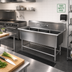Thumbnail image #2 for John Boos Pro-Bowl 3-Compartment Stainless Steel Sink, 65-1/8
