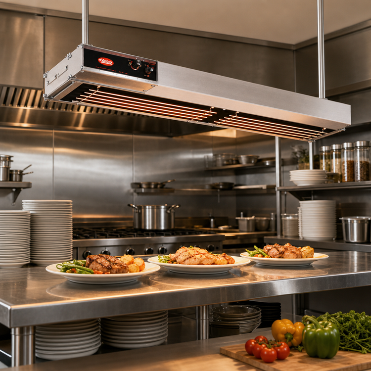 Product image #2 for Hatco Glo-Ray Dual Lighted Infra-Black Strip Heater, 48 Inch, 2440 Watts
