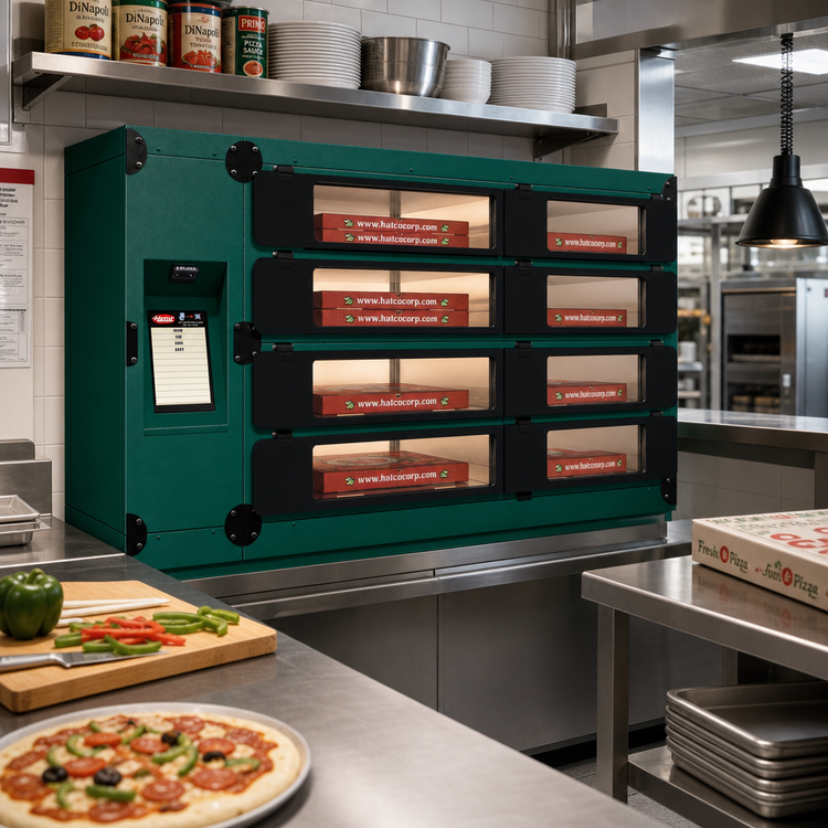 Product image #2 for Hatco Flav-R 2-Go Built-In Pass-Through Pizza Locker System, 8 Lockers, 77-7/8 Inch Wide, 120V