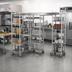 Thumbnail image #2 for Metro TOP-TRACK TTM24S Mobile Unit Kit, 24-Inch Wide, Stainless Steel, Shelves Sold Separately