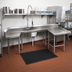 Thumbnail image #2 for Advance Tabco U-Shaped Right-Hand Soiled Dish Table with Pre-Rinse Sink and Dishlanding, 131-Inch, 14 Gauge Stainless Steel