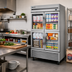 Thumbnail image #2 for True 2-Section Reach-In Refrigerator with 4 Framed Glass Half Doors, Bottom-Mounted R290