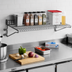 Thumbnail image #2 for Eagle Group Snap-n-Slide Wall-Mounted Wire Shelf, 36W x 12D, Pewter Gray Epoxy Finish