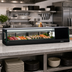 Thumbnail image #2 for Turbo Air 59-Inch Countertop Refrigerated Sushi Display Case, 1.9 Cu. Ft., Right-Side Self-Contained Refrigeration