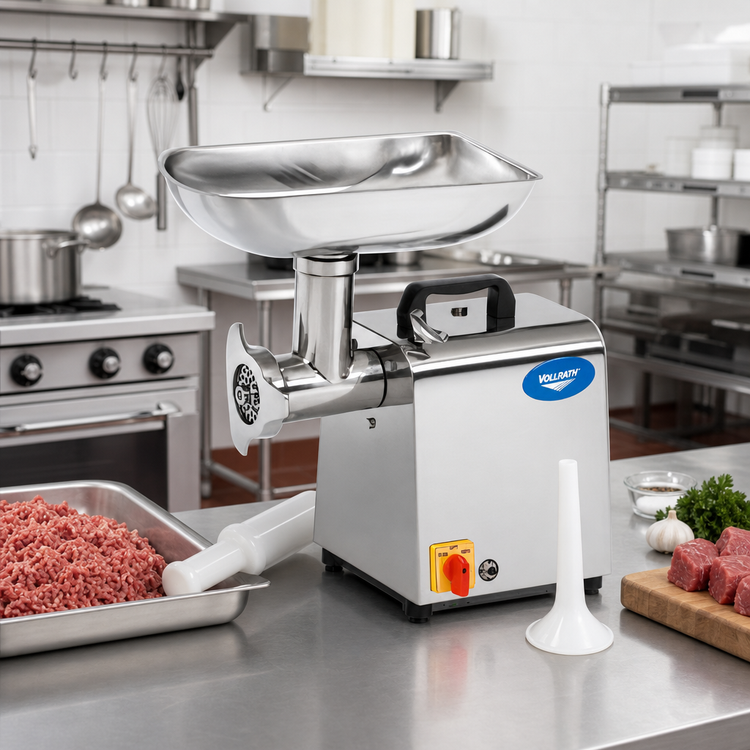 Product image #2 for Vollrath No. 12 Bench Style Meat Grinder, 1 HP, 264 lb. Per Hour, Stainless Steel, 110V