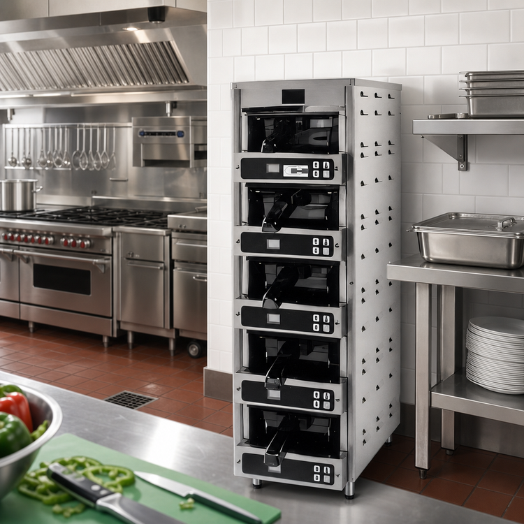Product image #2 for Carter-Hoffmann MC1W5PG Modular 5-Well Holding Cabinet with Programmable Controls