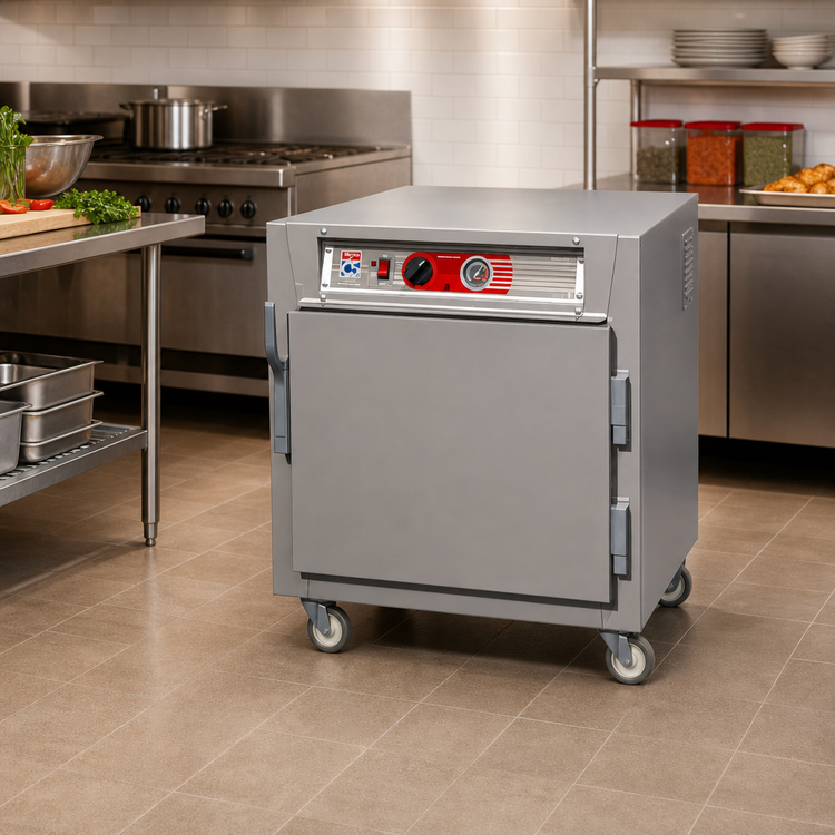 Product image #2 for Metro C5 6 Series Mobile Undercounter Heated Holding Cabinet, Solid Door, 10 Full-Size Pan Capacity