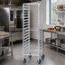 Thumbnail image #2 for Dinex Econoline All-Aluminum Open-Side End-Loading Pan Rack for 6 18