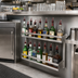 Thumbnail image #2 for Advance Tabco Underbar Basics™ Heavy-Duty Double-Tier Stainless Steel Speed Rail, 24 Inch Wide, 10-12 Bottle Capacity, Keyhole Mounting