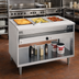 Thumbnail image #2 for Randell 3314 Electric Common Waterbath Hot Food Table, 63 x 30 Inch, 4-Well Open Shelf Base