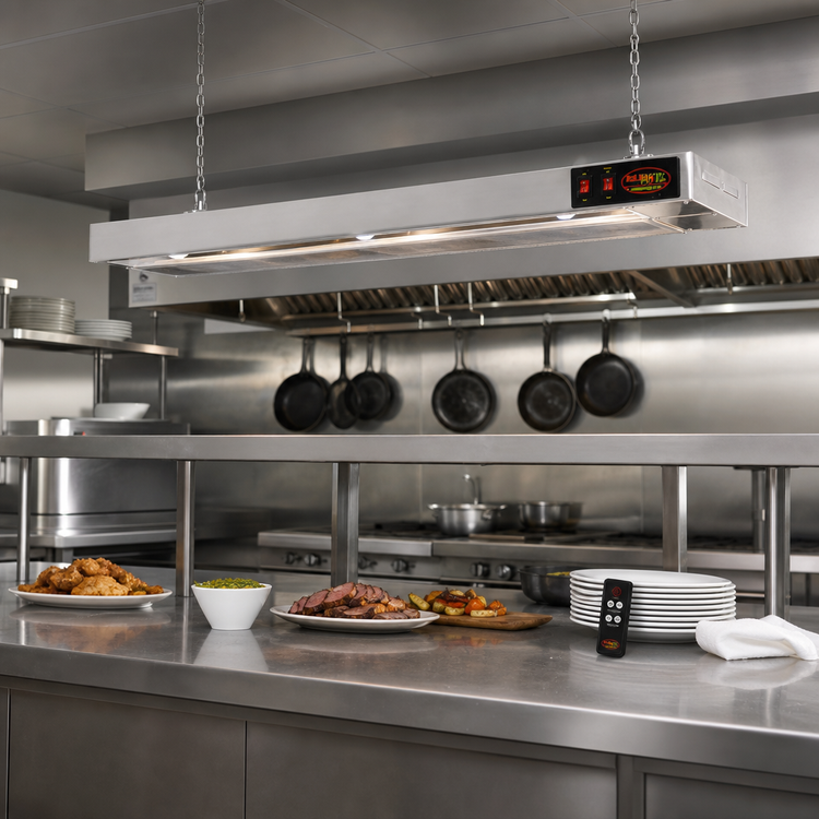 Product image #2 for Eagle RedHots Unlighted Single High-Watt Rod-Type Strip Heat Lamp with Remote, 144 Inch, 240V