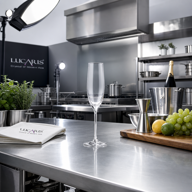 Product image #3 for Lucaris Bangkok Bliss 6 oz Clear Glass Champagne Flute