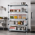 Thumbnail image #2 for Quantum Solid Shelving Starter Kit, 72W x 24D x 74H, 5 Solid Shelves