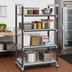 Thumbnail image #2 for Cambro Camshelving Elements XTRA 4-Tier Stationary Starter Polymer Shelving Unit, 42-Inch Wide x 24-Inch Deep x 64-Inch High, Speckled Gray
