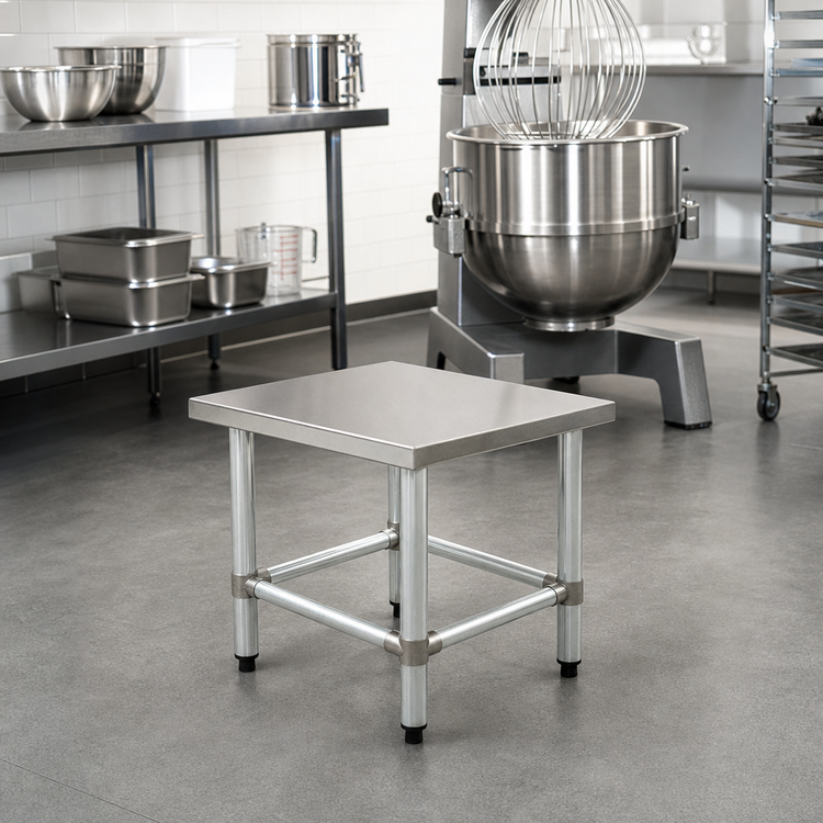 Product image #2 for Eagle Group TMS2424S Stationary Stainless Steel Mixer Stand, 24 x 24 x 24 Inches, 600 lb Capacity