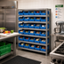 Thumbnail image #2 for Quantum Heavy-Duty Stationary Wire Shelving Unit, 12-Inch Deep x 36-Inch Wide x 39-Inch High, 7 Shelves, 30 Bins