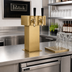 Thumbnail image #2 for Perlick Extra High 2-Faucet Glycol-Cooled Tee Draft Beer Tower, Tarnish-Free Brass, Countertop