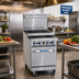 Thumbnail image #2 for Imperial Pro Series 36-Inch Gas Restaurant Range with 6 Burners, Open Cabinet Base and Hi-Shelf