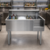 Thumbnail image #2 for Eagle 2200 Series 50-Inch Underbar Ice Bin/Cocktail Station with 8 Bottle Wells, Center Ice Bin, 7-Circuit Cold Plate and Blender Recess