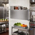 Thumbnail image #2 for Eagle Group Double Knob Stainless Steel Foot Bracket for Cantilevered Shelving Systems, 24 Inch
