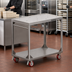 Thumbnail image #2 for Carter-Hoffmann TT104 Two-Shelf Stainless Steel Stacking Tray Transport Cart for 104 Correctional Insulated Trays