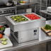 Thumbnail image #2 for Atlas Metal WCMX-2 2-Pan Remote Refrigerated Cold Food Drop-In (Holds 2 Full-Size 12