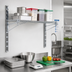 Thumbnail image #2 for Walstor Modular Wall System 24-Inch Wire Shelf Brackets, Zinc Finish, Pair