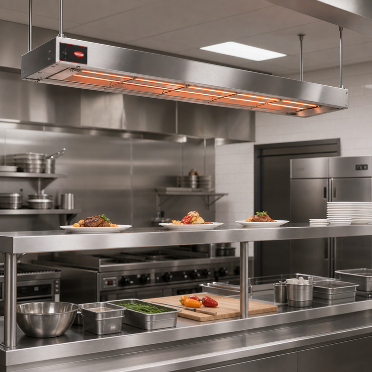 Product image #2 for Hatco Glo-Ray® 132-Inch Double Infrared Strip Heater with Tubular Metal Heating Rods