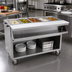 Thumbnail image #2 for Spec-Master SPHT5CB-208-3 5-Well Electric Sealed Well Mobile Hot Food Table with AutoFill