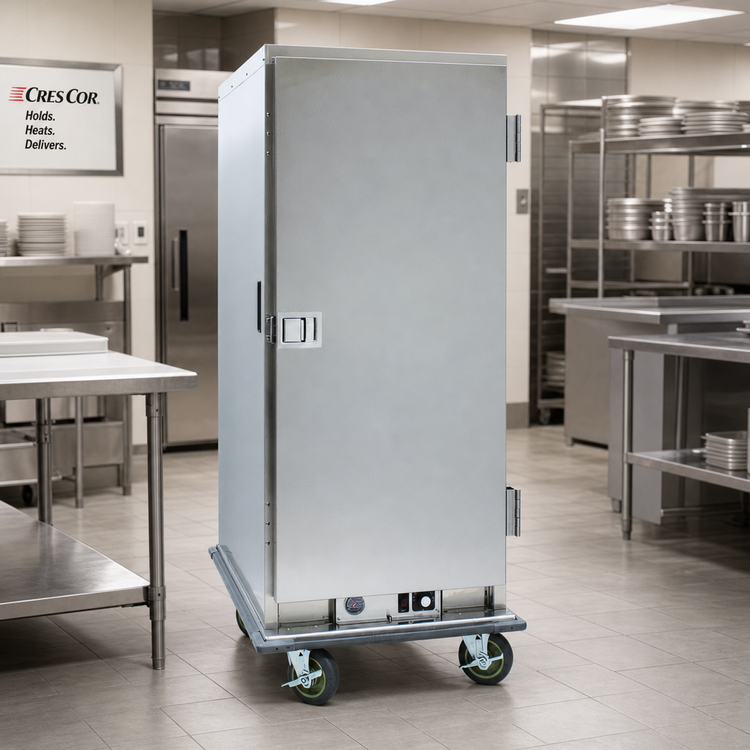 Product image #2 for Cres Cor Mobile Insulated Heated Banquet Cabinet, Stainless Steel, 96 Covered Plate Capacity