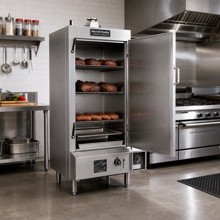 Product image #2 for MasterRange 30-Inch Propane Smokehouse Smoker, Right-Hinged Door